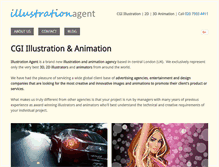 Tablet Screenshot of illustrationagent.com